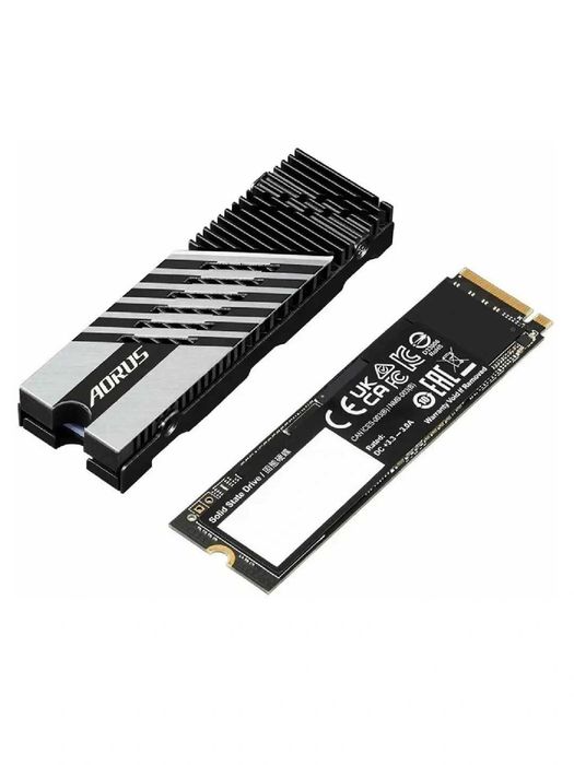 - Твердотельный накопитель SSD M.2 1TB Gigabyte AORUS Gen4 7000E NVMe