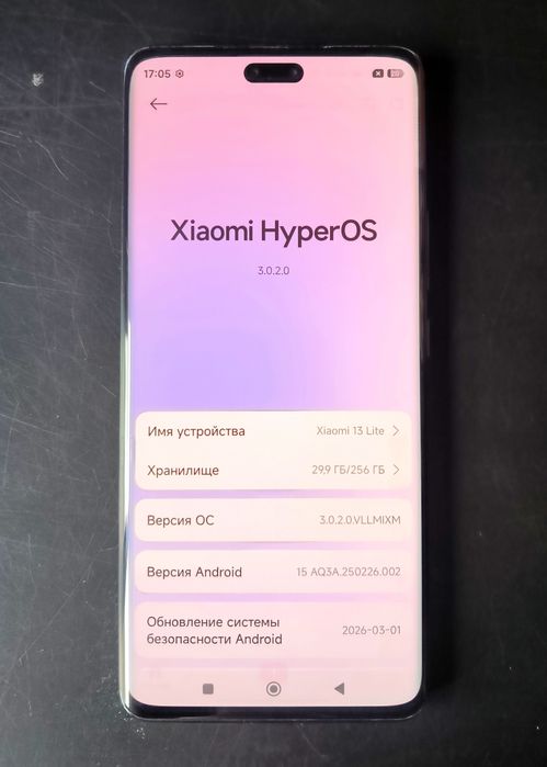 Xiaomi 13 lite на 256гб