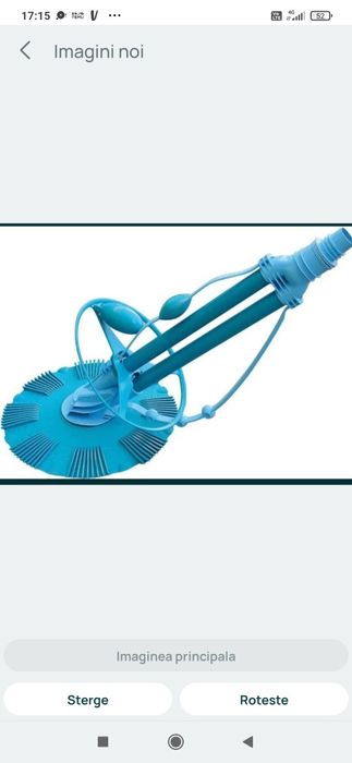 Robot hidraulic piscină, aspirație puternică.