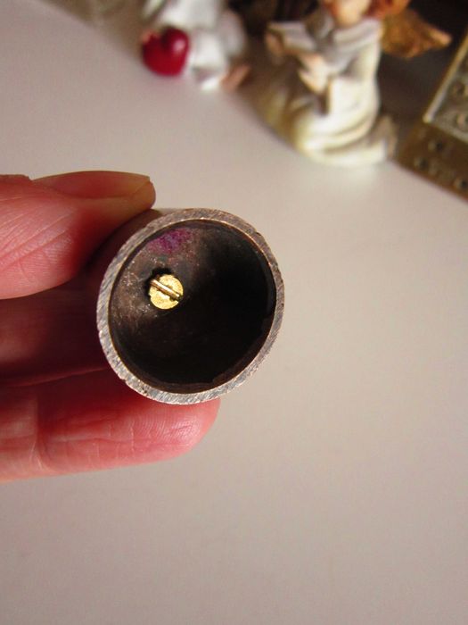 Inger pazitor miniatura bronz masiv handmade Germania'60 cadou rar