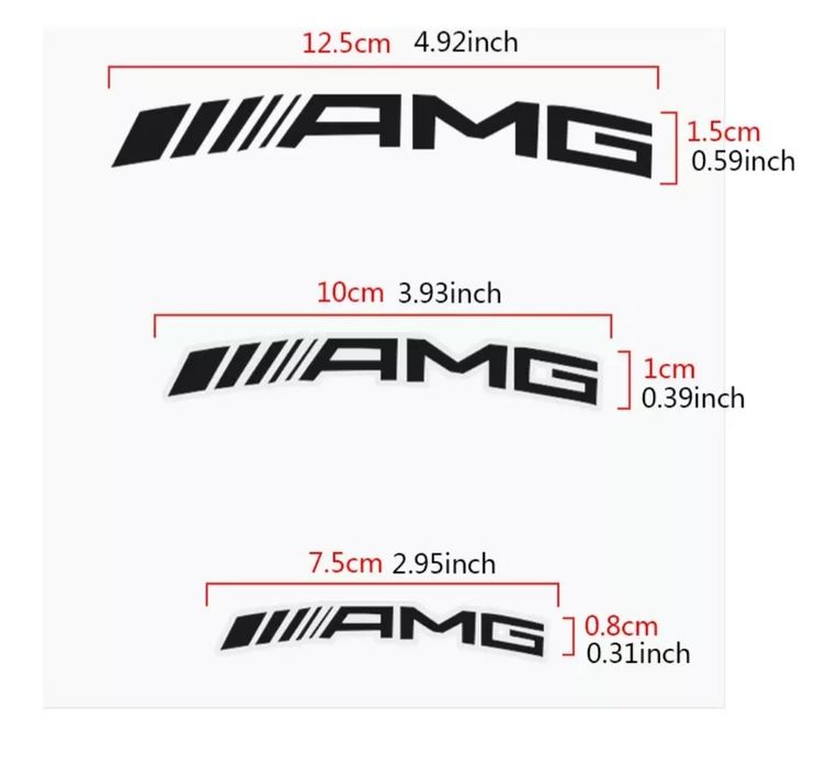 Set-6-Stickere-Etrieri-AMG-Mercedes-A-C-E-S-CLA-CLS-GLC-GLE-SL-Class