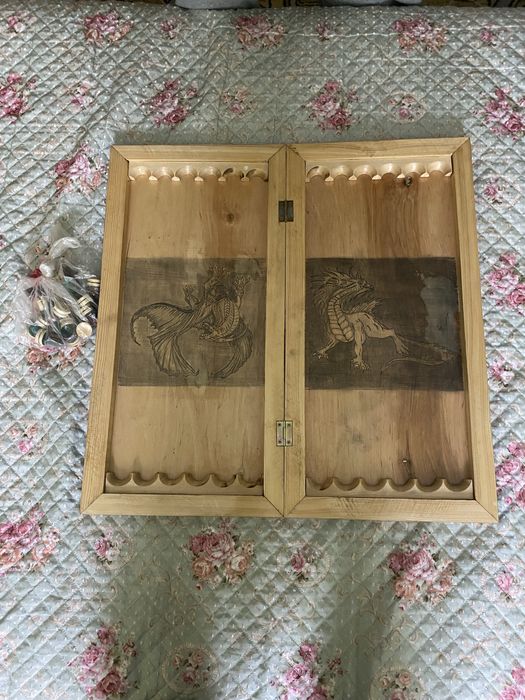 Нарды резные ,кустарные