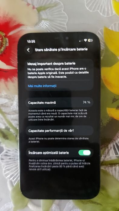 Vând iphone 12 pro 128 GB 74% baterie