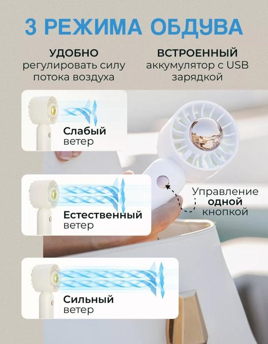 Вентилятор ручной портативный!