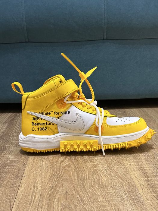Nike x Off-White Air Force 1 Mid «Varsity Maize» — Размер 42 (EU)