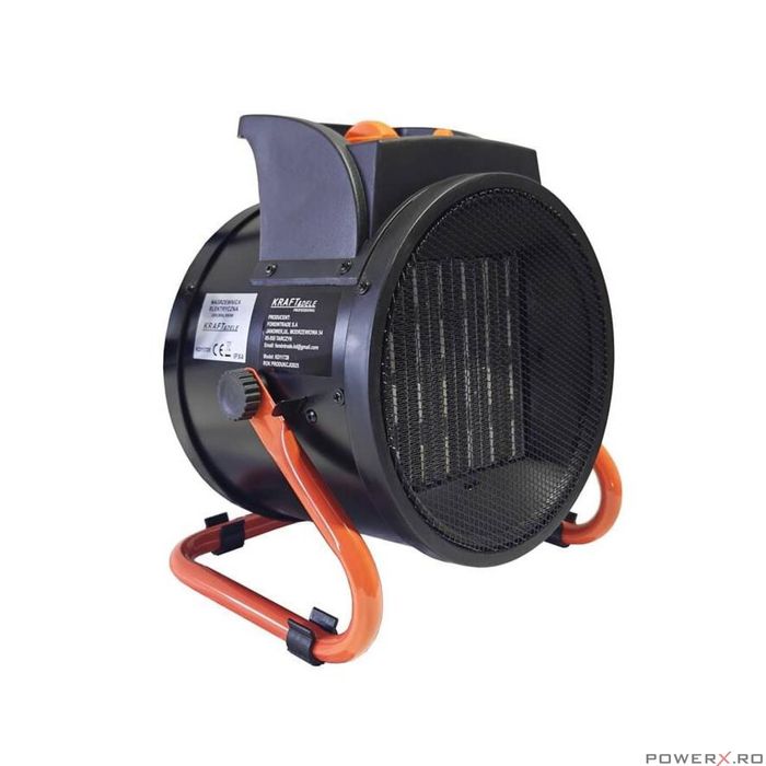 Aeroterma electrica pentru caldura, cu termostat, 3.5 kW, 2500 W,