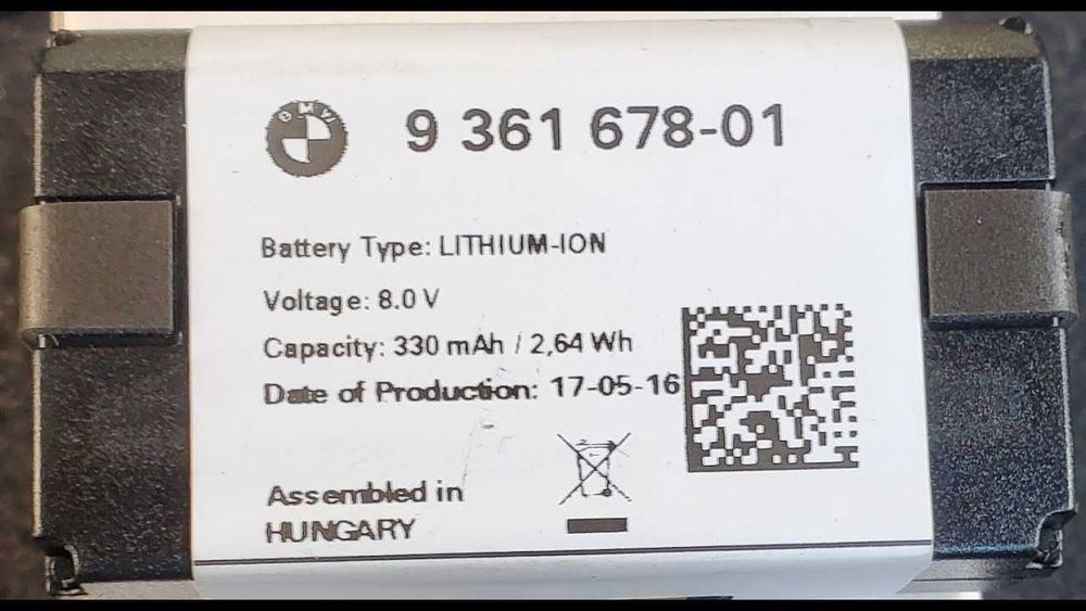 Baterie BMW Serie F G 9361678 Emergency Call Eroare 2447710