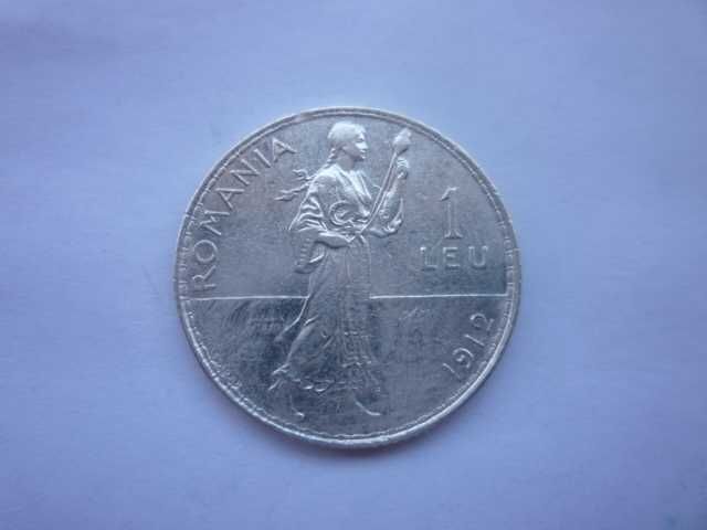 сребърна монета 1 лея 1912