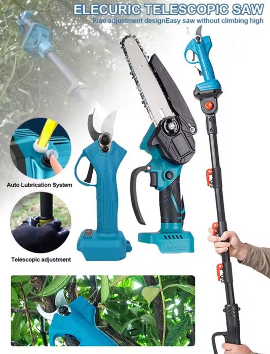 Акумулаторна лозарска ножица 48V/8Ah с литиевойонни батерии