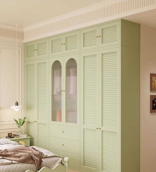 Шкаф для спальни/Zamonaviy rangli shkaf/Шкаф с ящиками/Javonlari bilan