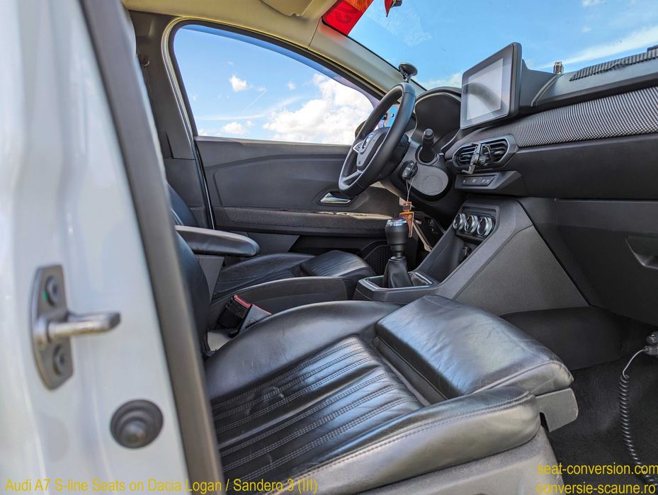 Sistem adaptare scaune de Audi A7 4G8/4K8 pe Logan Sandero 3 III 2020+