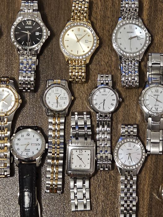 -60% Seiko Swarovski&Solar оригинални дамски часовници