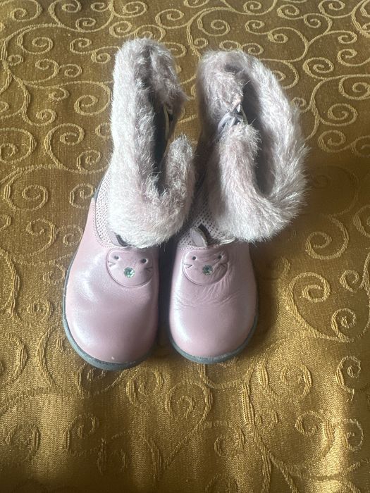 Сини Кожени ботушки Clarks, 22 номер