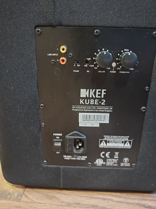 KEF Kube-2 Subwoofer ACTIV cu 2-Difuzoare de 25Cm 250W RMS 2 buc