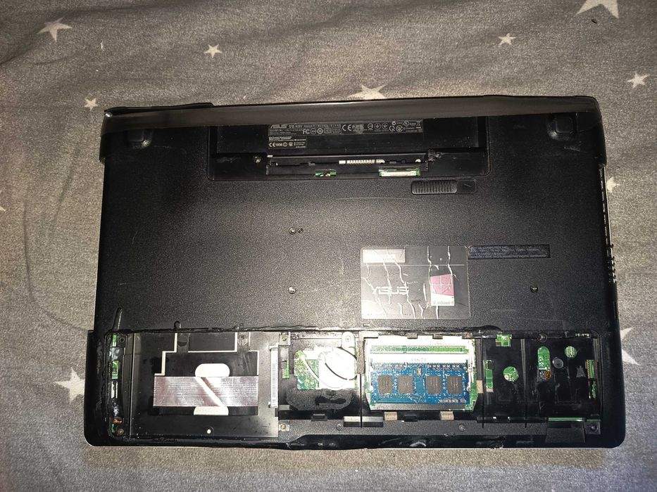 Placa baza laptop light gaming, Asus N56V + cpu core i5 3210m + 4gb ram + display full hd + tastatura iluminata