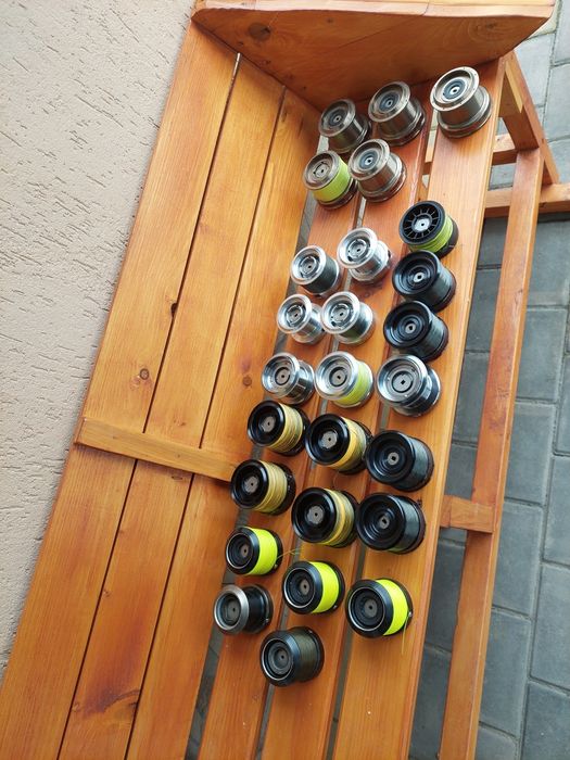 Tamburi de rezerva: shimano 14000, prologic 7000, okuma 8k/cb60, fox f