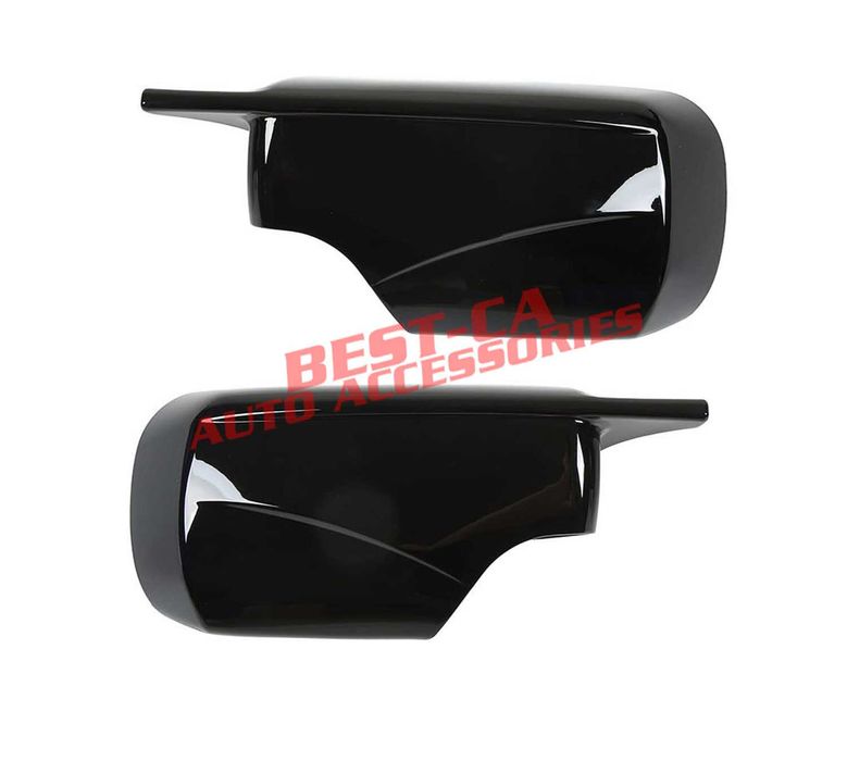 Капаци огледала със щипки черен пиано лак Batman подходящи за BMW E46