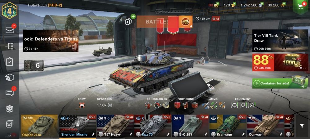 Cont world of tank blitz