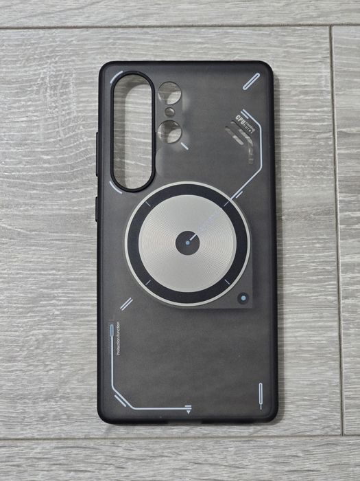 Carcasă magnetică Aulumu IMD pentru Samsung S25 Ultra – gri translucid