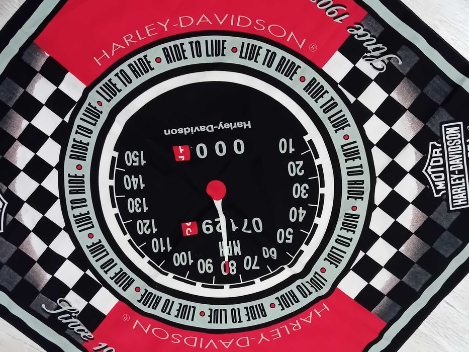 Eșarfă/Fular Gianni Versace silk- Eșarfă rară Harley Davidson Biker 21