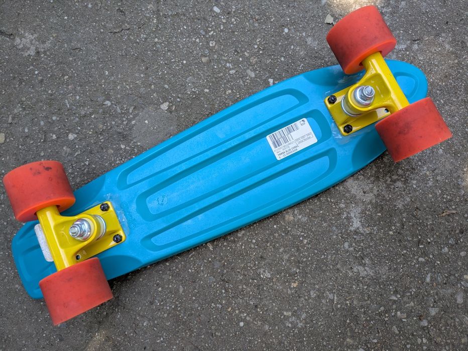 Skateboard Oxelo Yamba 100, Lungime 56cm, Roti Poliuretan, Max. 100kg,