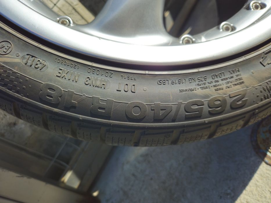 Джанти eMotion Wheels 18цола 5х130  8j et52 на 10j et60 Porsche