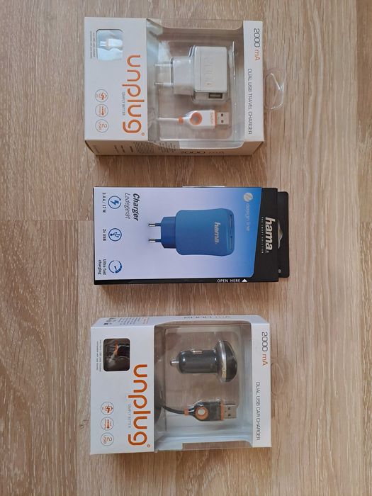 Accesorii telefon mobil-Pachet 2-incarcatoare priza, masina,cablu date