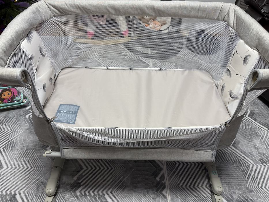 Patut co-sleeper, Lionelo, Aurora, 3 in 1, Gri