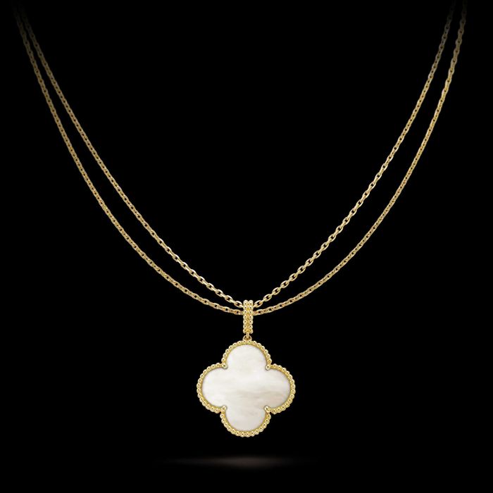 Van Cleef & Arpels VCA Rose Mother Long Magic Alhambra Дамско Колие