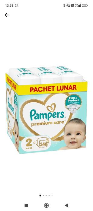 Hăinuțe fetița 0-6 luni in stare foarte buna și 1 bax Pampers Premium Care 246buc