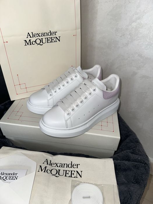 Alexander McQueen Oversized White Light Pink Powder