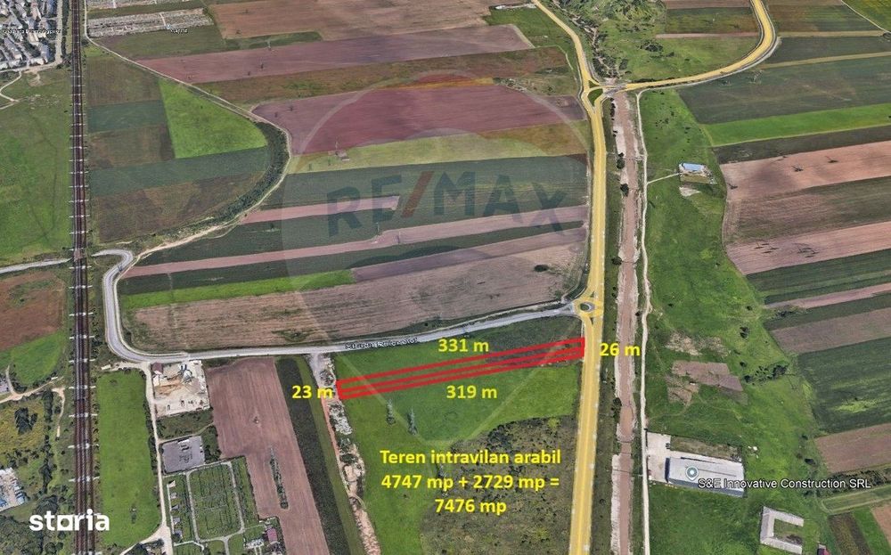 Teren intravilan, 4747 mp, Centura Braşov