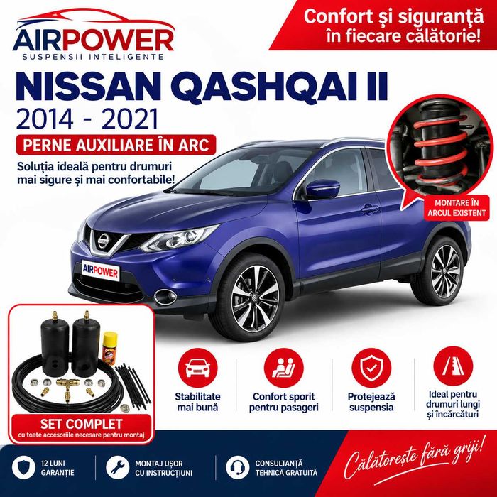 Perne auxiliare, perne auto pneumatice, Nissan Qashqai 2.