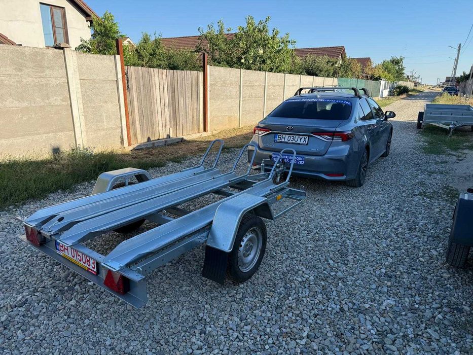 Închiriez remorcă transport motociclete – 3 locuri | 750 kg | Categoria B