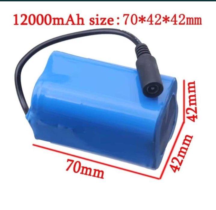 Acumulator/baterie pt barcutele/navomodel de plantat 7.4 V- capacitate mare litiu-ion 12000 mah.Nou