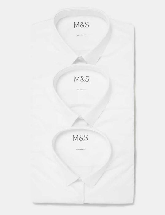 ‼️ Комплект из 3 облегающих школьных рубашек Marks & Spencer (Германия