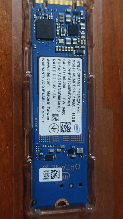 Продам Optane память и i3 7100