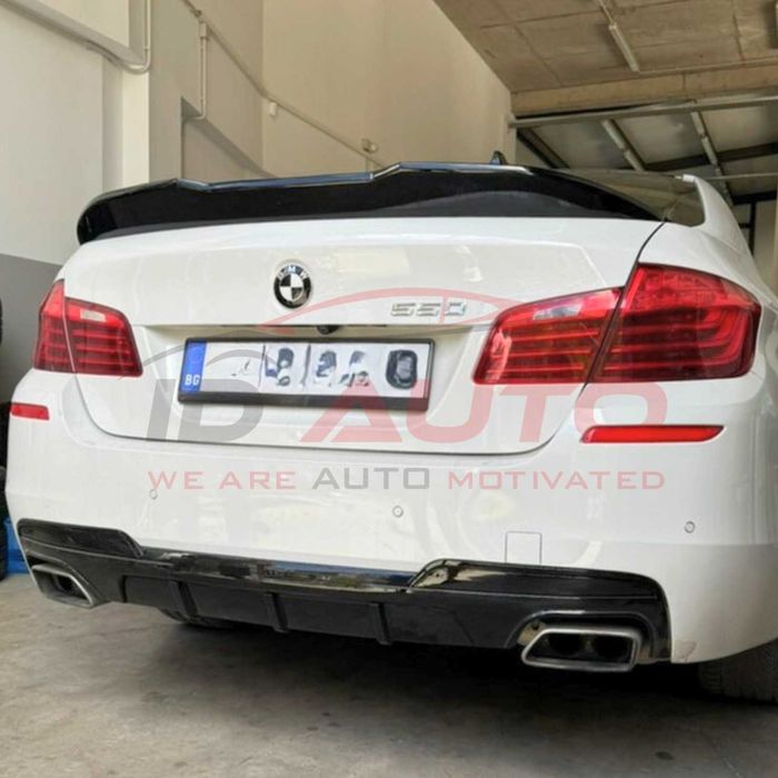 Лип спойлер PSM за Bmw F10 (2010-2016), черен гланц, бмв ф10 добавка