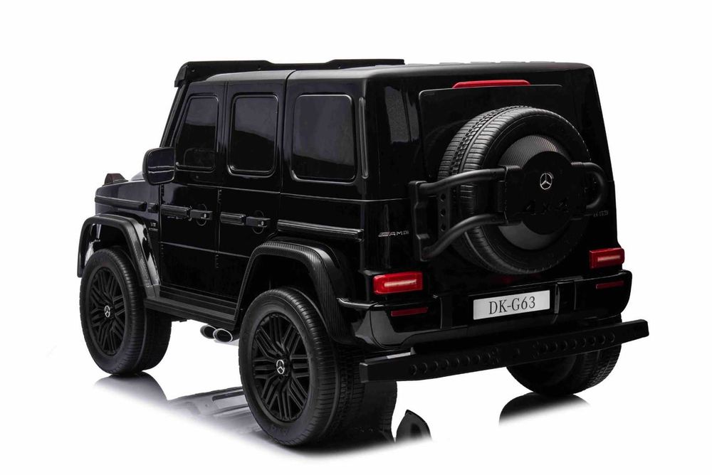 Двуместна джип G63 4X4 24V батерия,MP3, с меки гуми с Кожена седалка