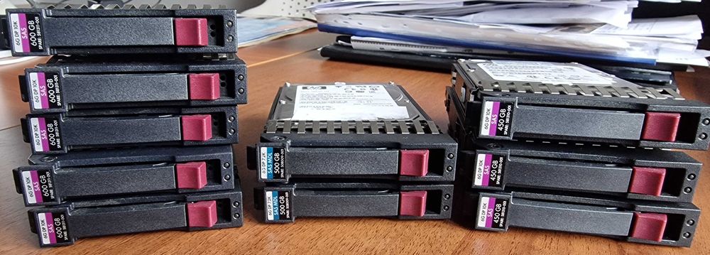 Hard Disk HP SCSI  600GB / 500GB / 450GB SAS 2.5" 10K RPM + caddy HP