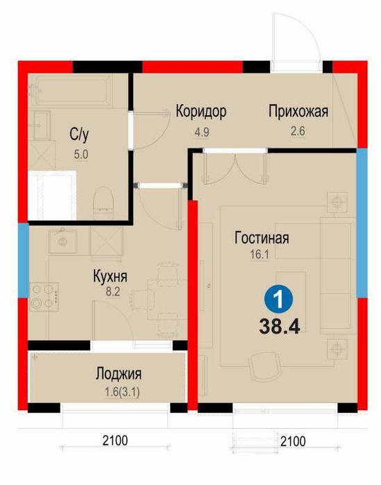 Самые актуальные скидки января — 1 комн -15%+ от BI NRG