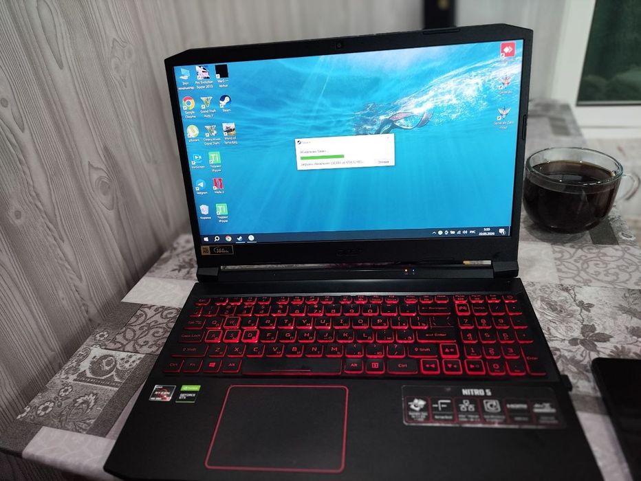 Aser Ryzen 5 игровой ноутбук идеально состояние вариантгаям чкарберама
