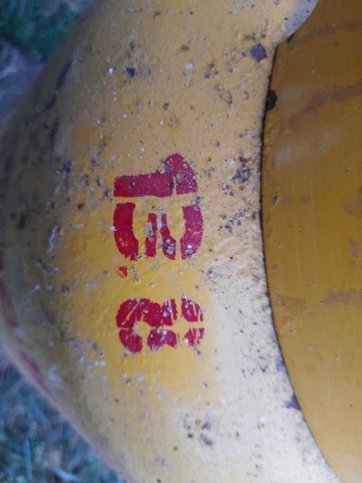 Битова бутилка с ъглов кран за газ, тип БВГ-27, 13.8 кг+вентил