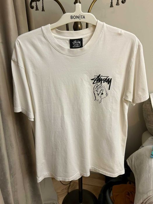 Tricou Stüssy original alb, mărimea M – Nou, fără etichetă