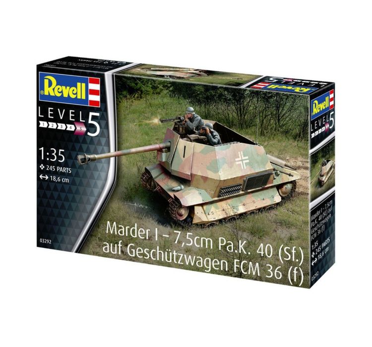 Kit macheta de asamblat WW2 tanc Marder l scara 1:35  Revell