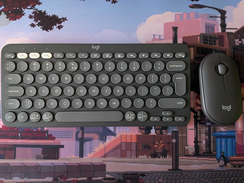 [Комплект клавиатура и мишка] Logitech Pebble 2 Combo - графит