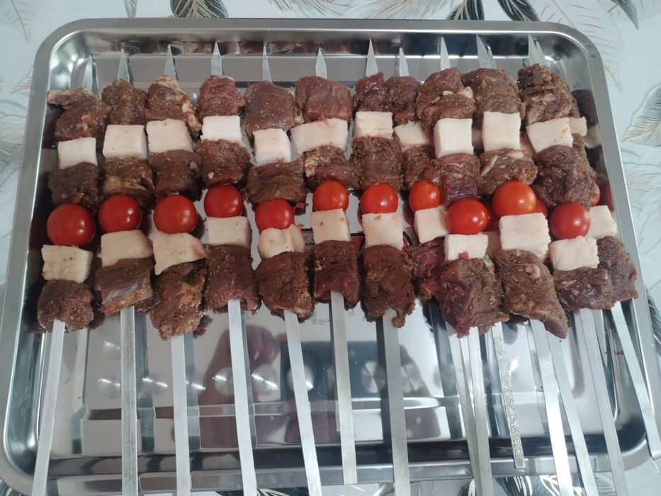 Tayyor shashlik qiberamiz zakasga mesni goshdan