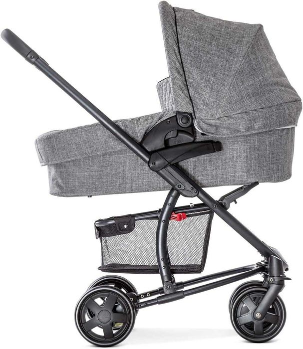 3 в 1 Бебешка Количка - Hauck Malibu 4 Trio Set H-14608 Столче за Кола и Кош за Новородено, Сива!