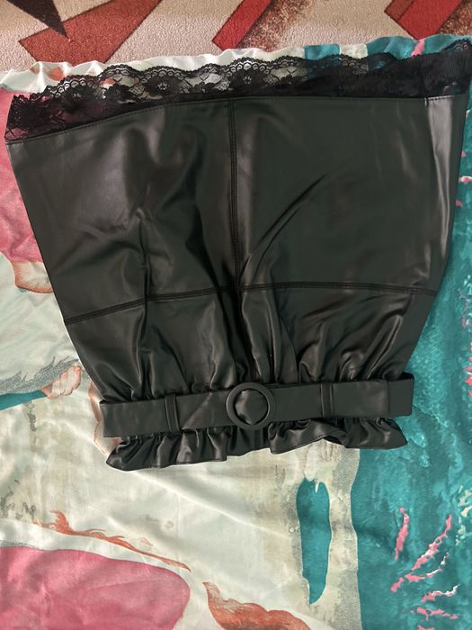 Кожина стилна пола