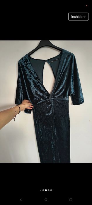 Rochie turcoaz Zara s